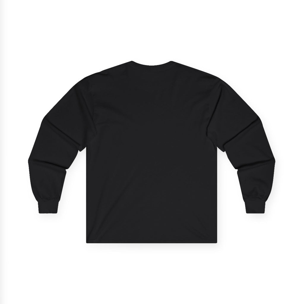 Long Sleeve Tee — "My Ideal Body Weight Is Yours On Mine" Graphic