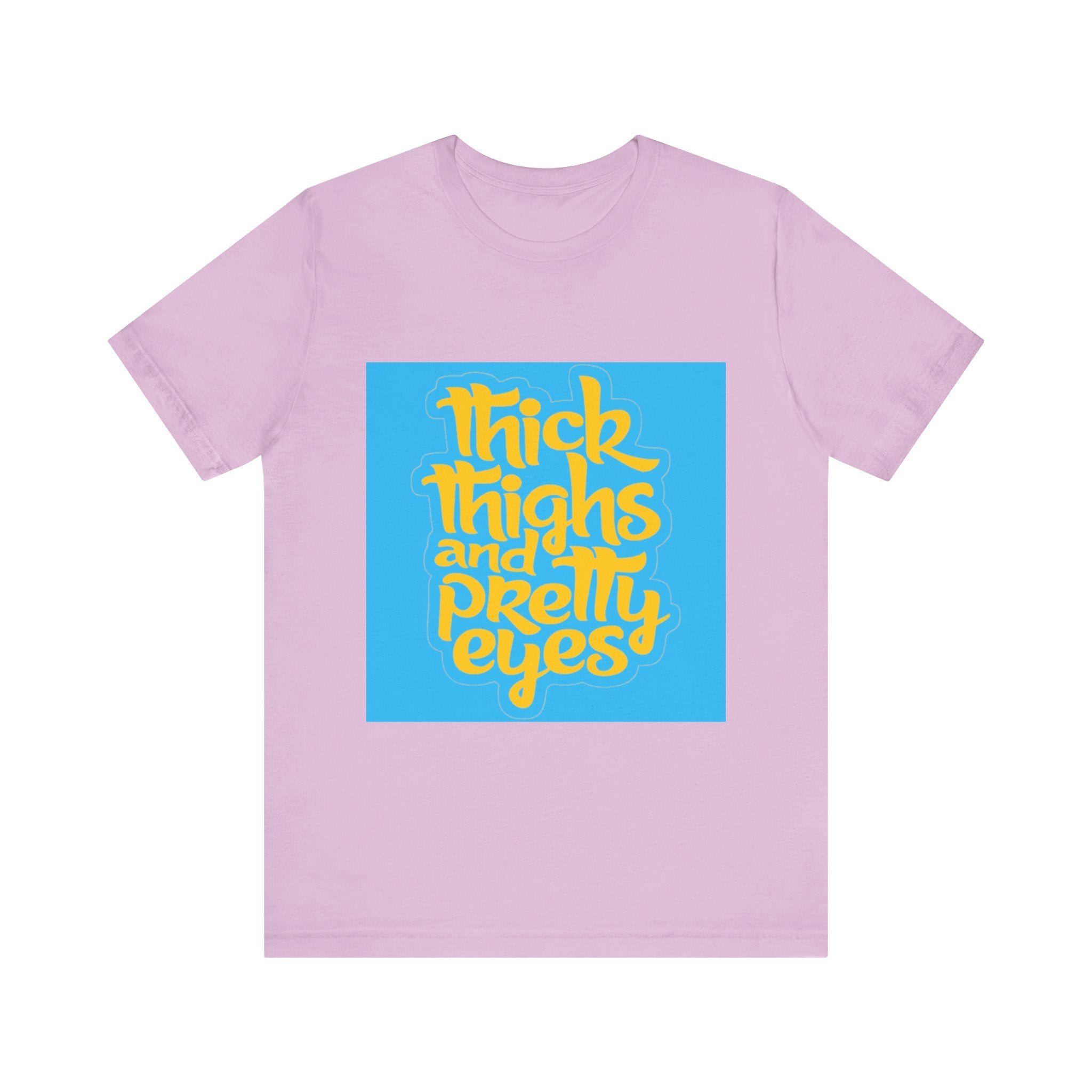 Thick Thighs T-Shirt, Unisex Jersey Tee, Fun Graphic Tee, Everyday Casual Wear, Gift for Friends, Body Positivity Shirt