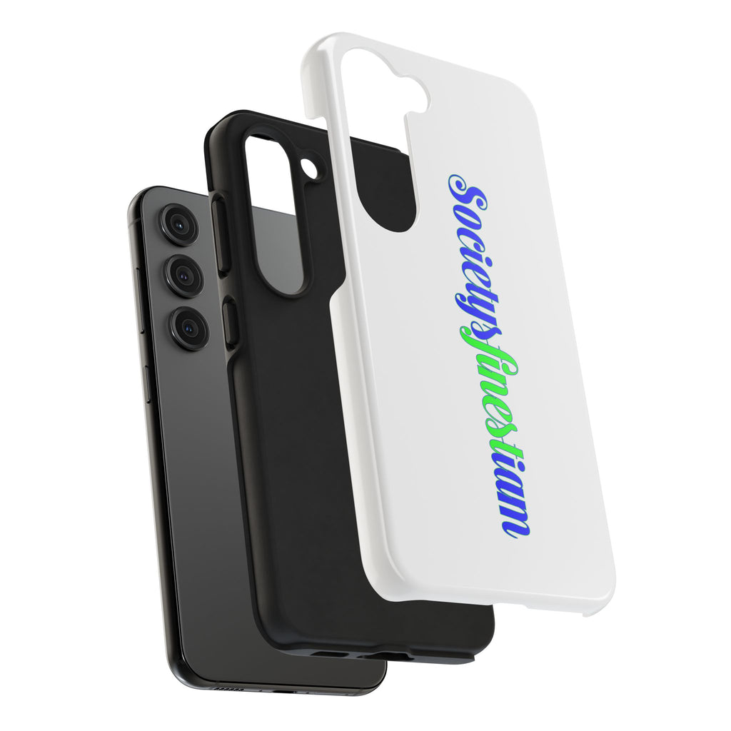 Society’s Finest-iam Tough Phone Case — Colorful Script Protective Phone Cover
