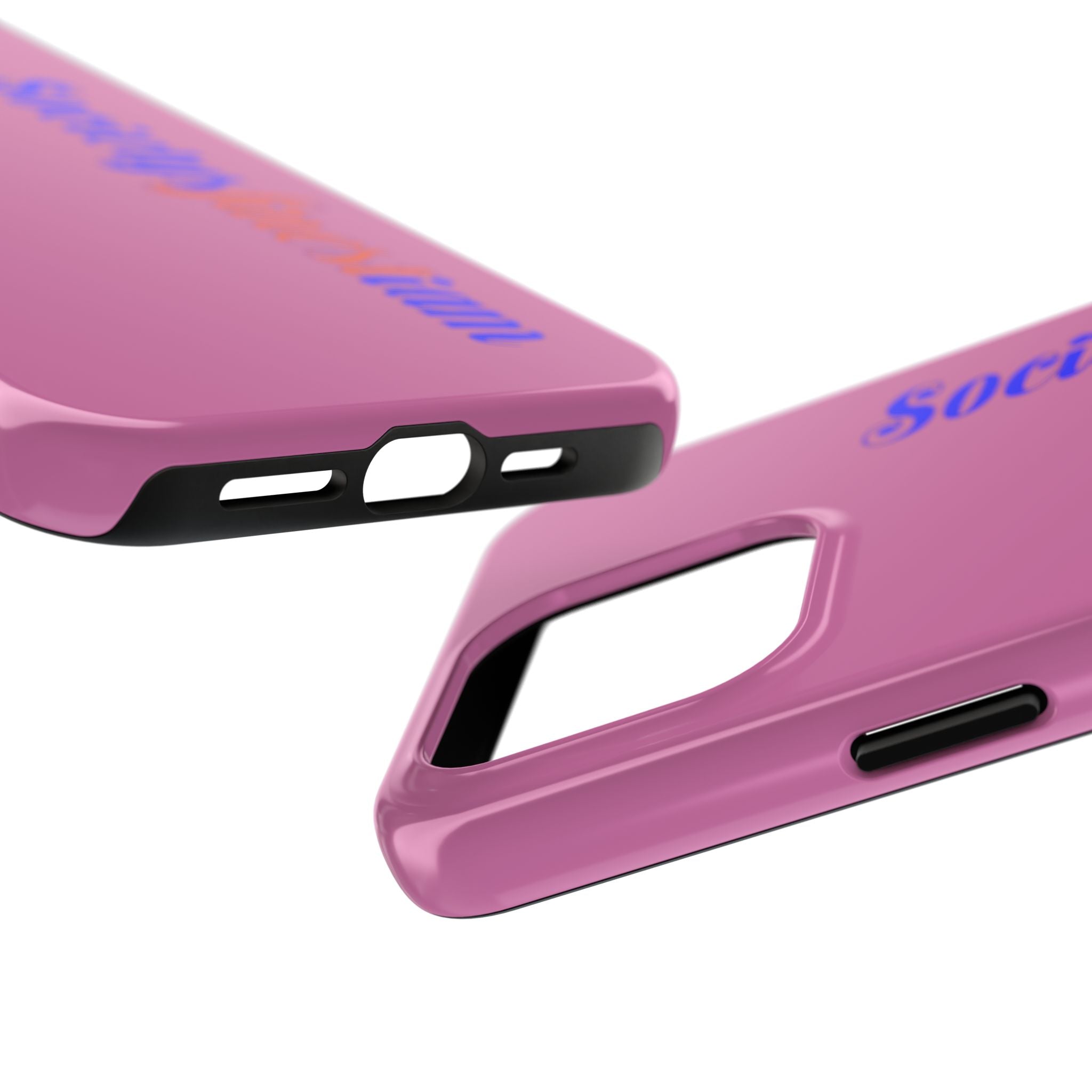 Society’s Frustration Pink Tough Phone Case — Bold Script Protective Phone Case