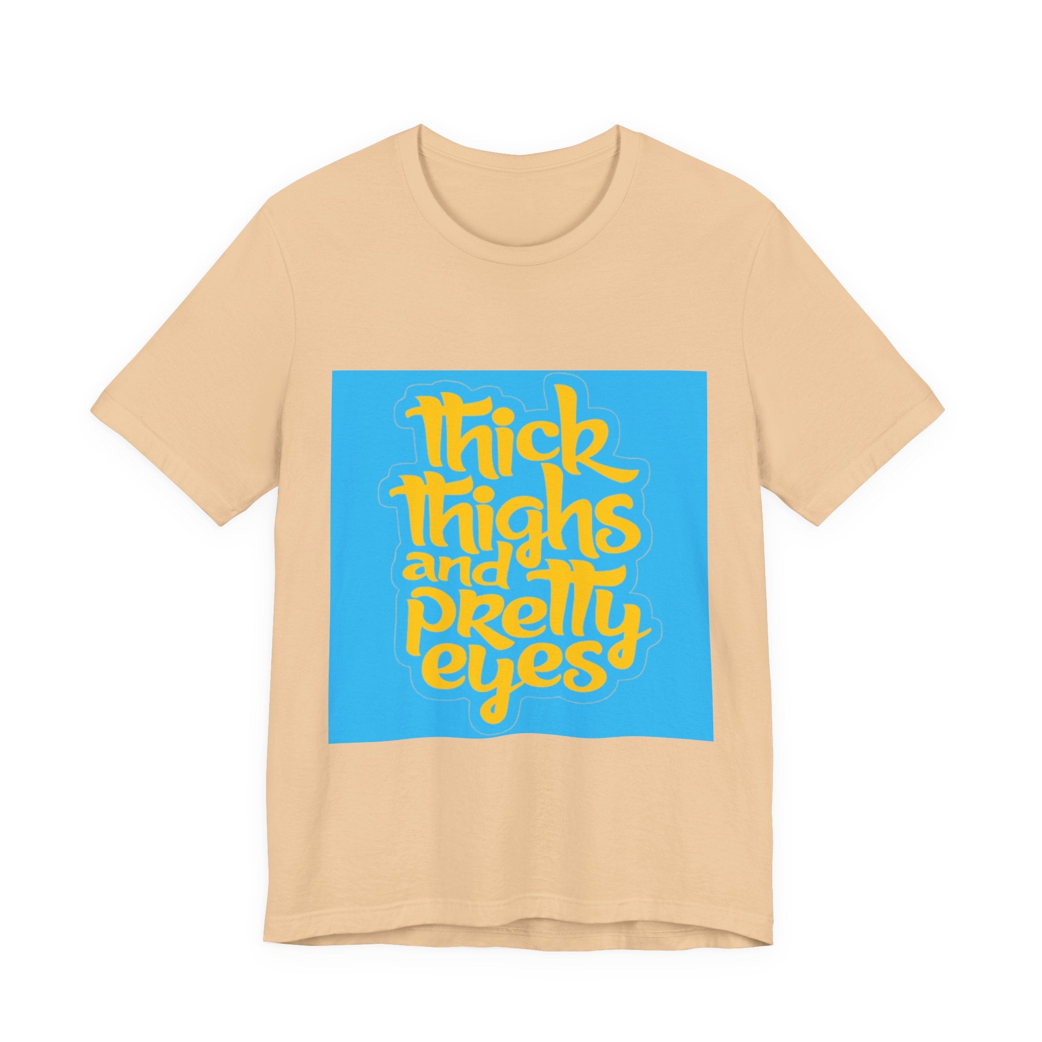 Thick Thighs T-Shirt, Unisex Jersey Tee, Fun Graphic Tee, Everyday Casual Wear, Gift for Friends, Body Positivity Shirt