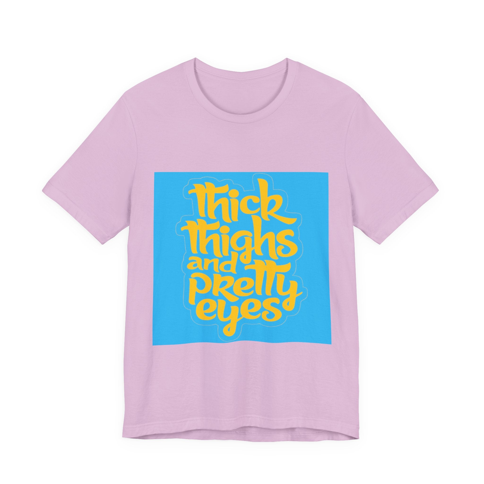 Thick Thighs T-Shirt, Unisex Jersey Tee, Fun Graphic Tee, Everyday Casual Wear, Gift for Friends, Body Positivity Shirt