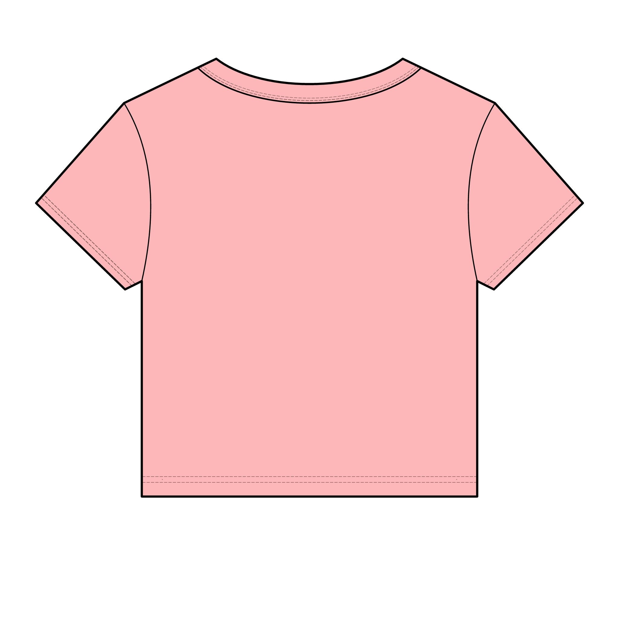 Women's Societys Finest I Am Red Rose — Cropped Micro Rib Floral Tee