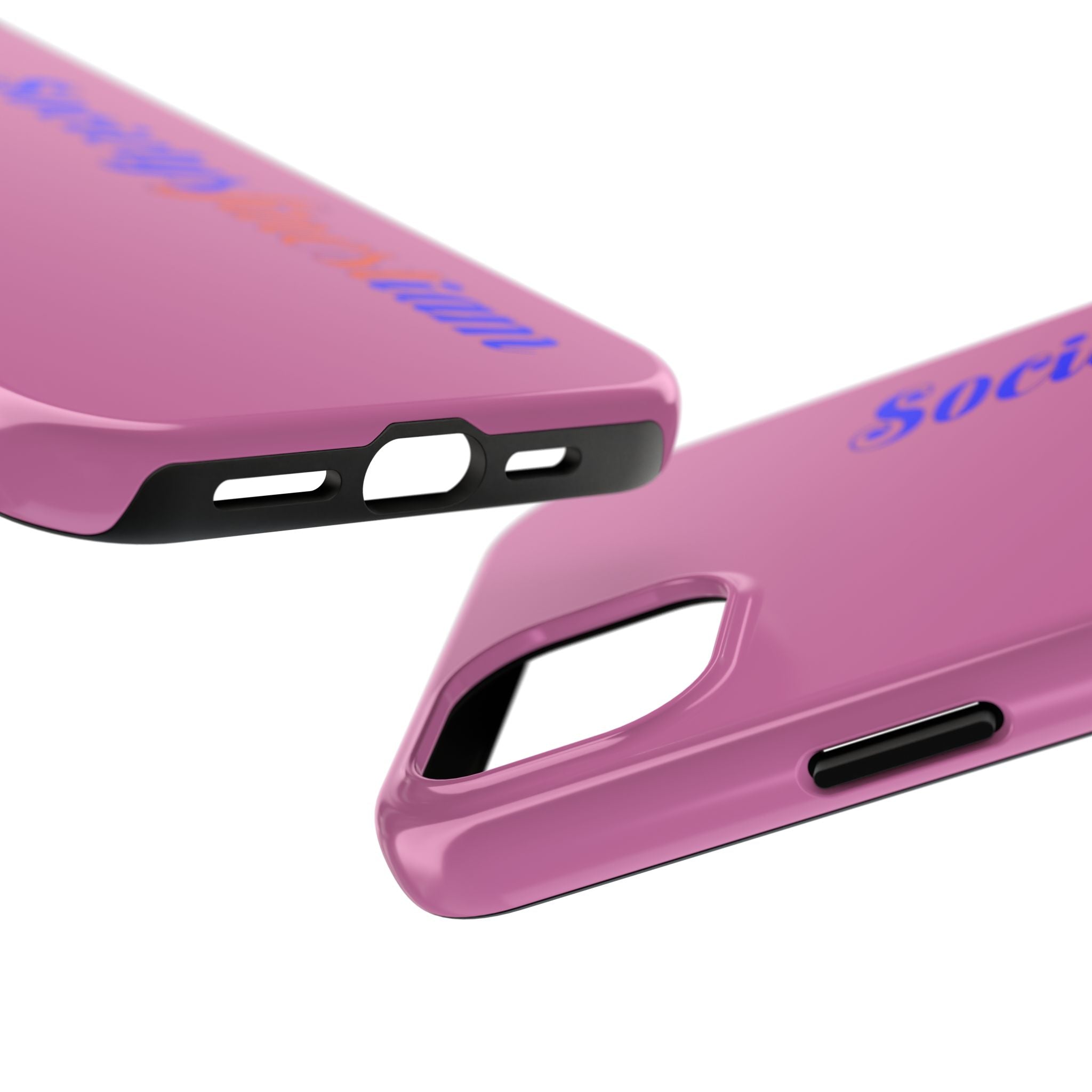Society’s Frustration Pink Tough Phone Case — Bold Script Protective Phone Case