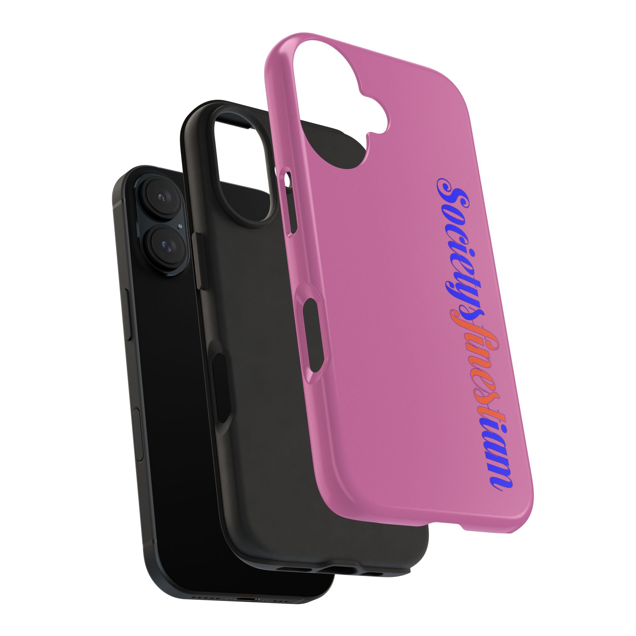 Society’s Frustration Pink Tough Phone Case — Bold Script Protective Phone Case