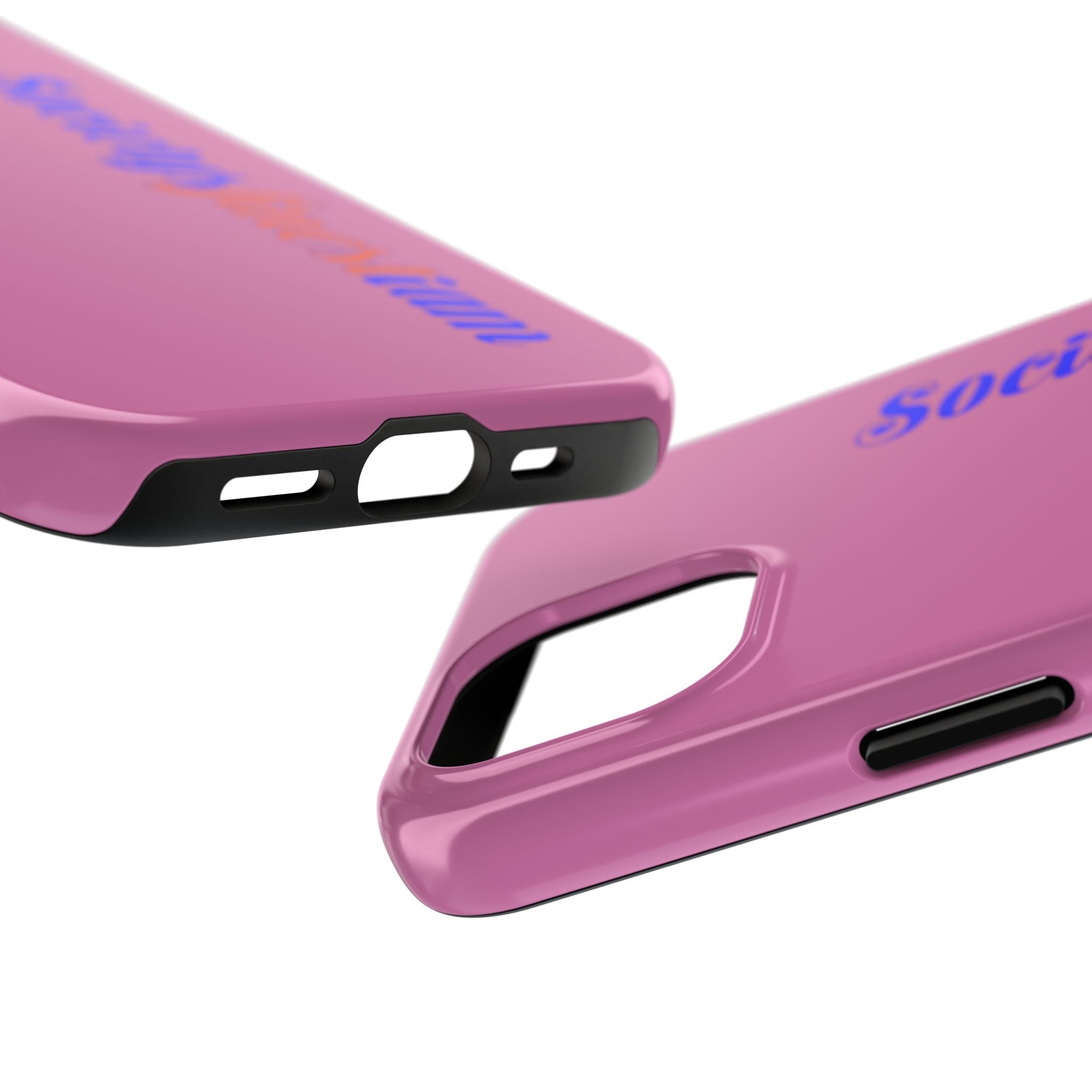 Society’s Frustration Pink Tough Phone Case — Bold Script Protective Phone Case