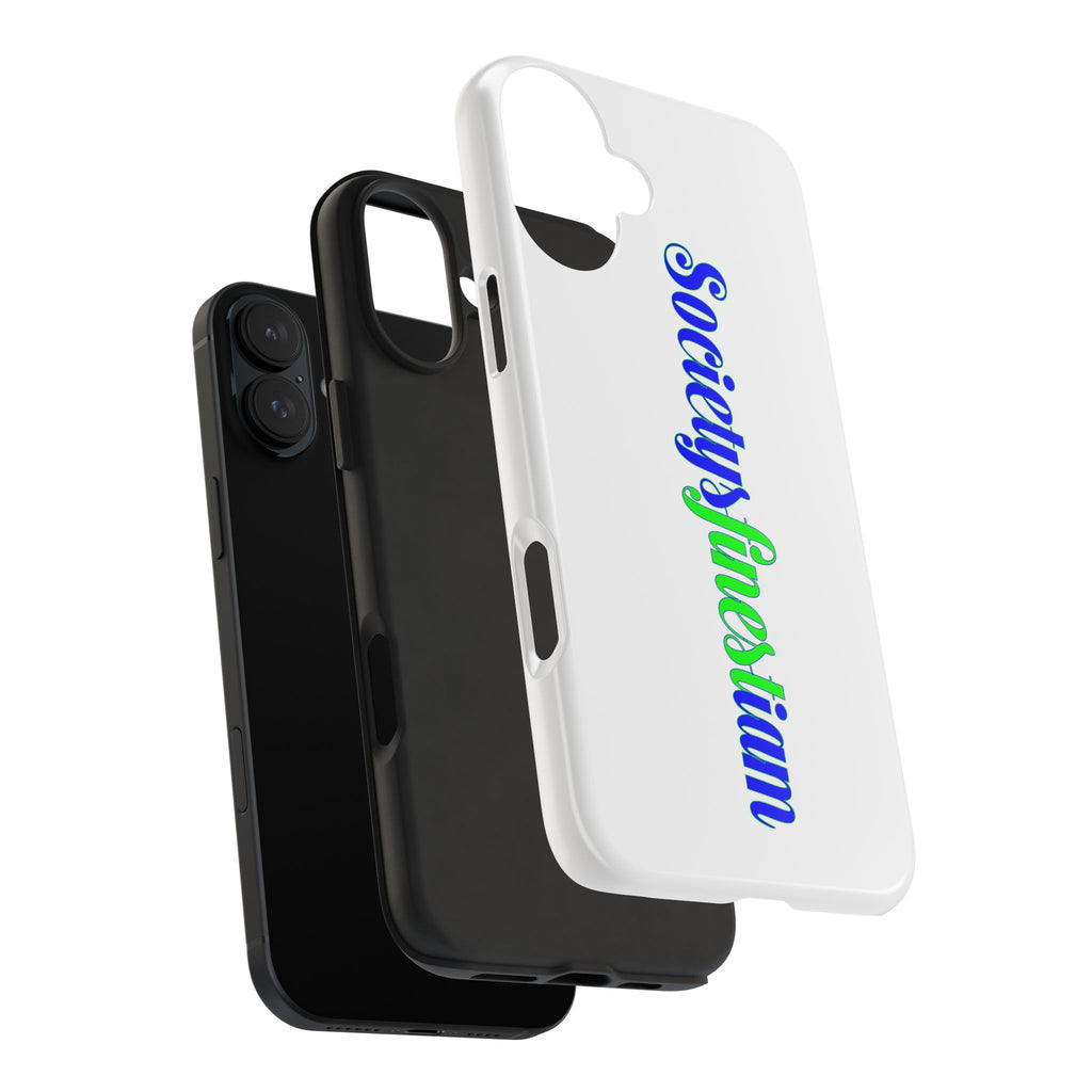 Society’s Finest-iam Tough Phone Case — Colorful Script Protective Phone Cover