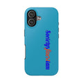 ‘Societys finest iam’ Blue Tough Phone Case — Glossy Protective Phone Cover