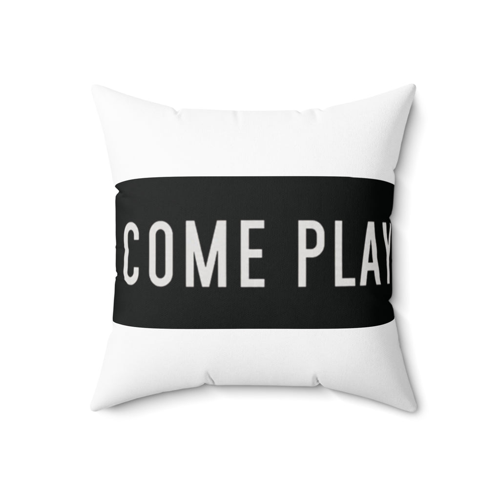 Come Play (Inviting Playful Pillow,)