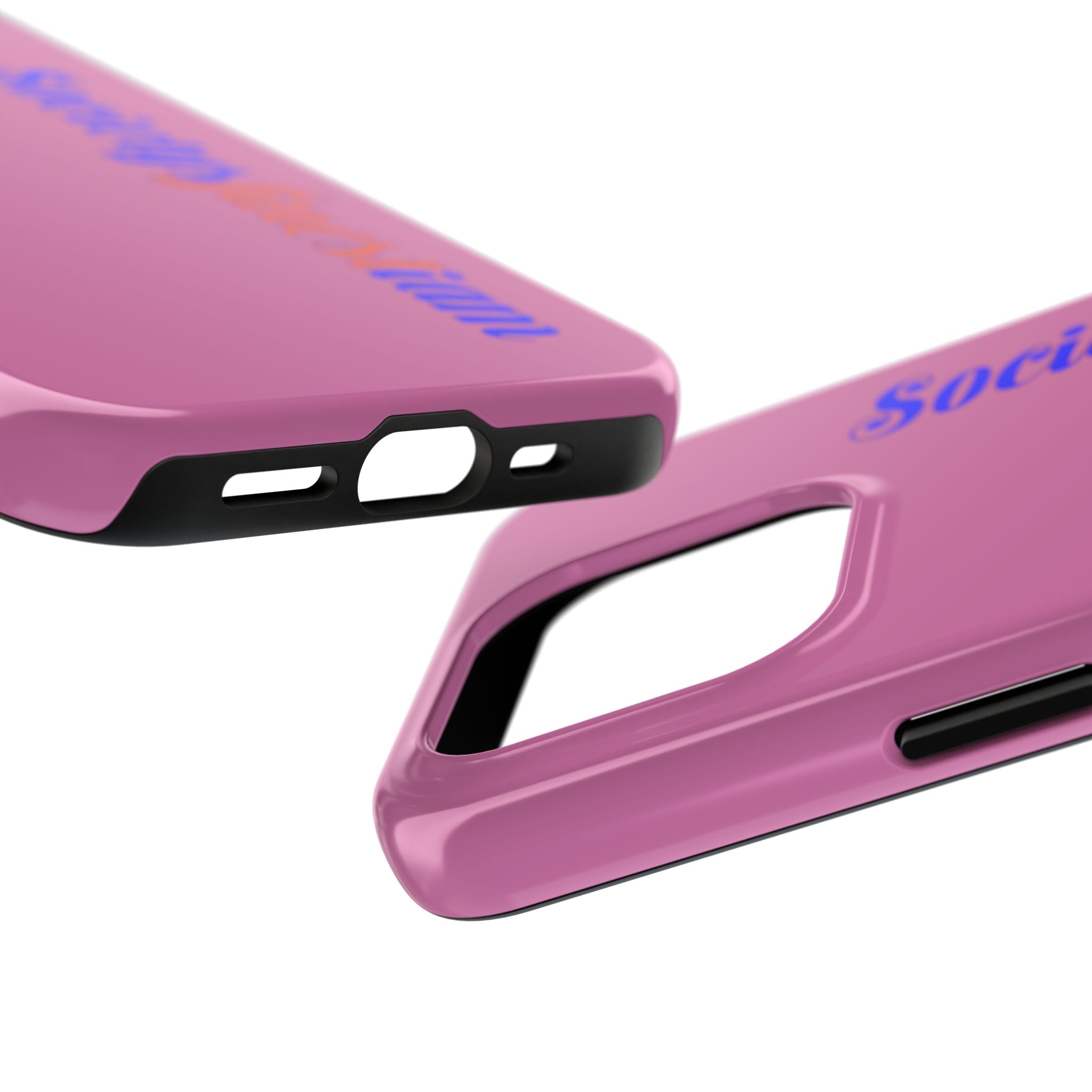 Society’s Frustration Pink Tough Phone Case — Bold Script Protective Phone Case
