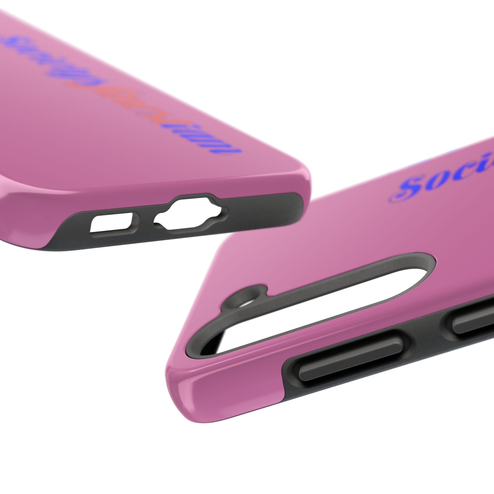 Society’s Frustration Pink Tough Phone Case — Bold Script Protective Phone Case