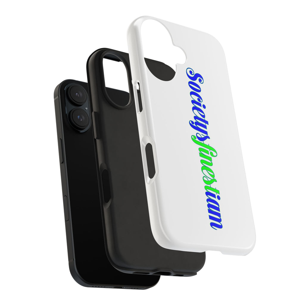 Society’s Finest-iam Tough Phone Case — Colorful Script Protective Phone Cover