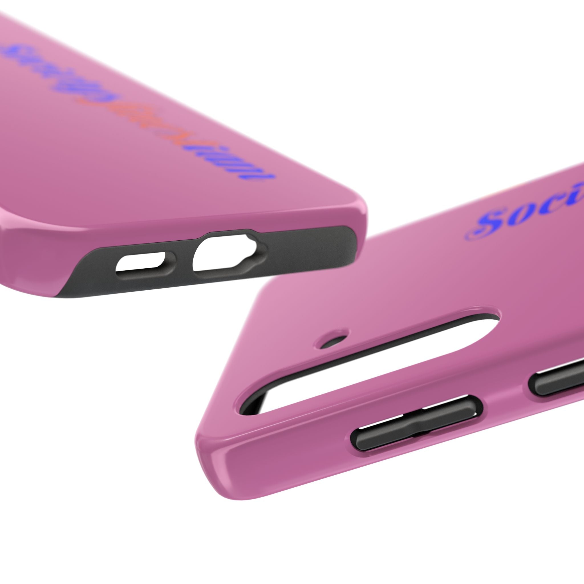 Society’s Frustration Pink Tough Phone Case — Bold Script Protective Phone Case