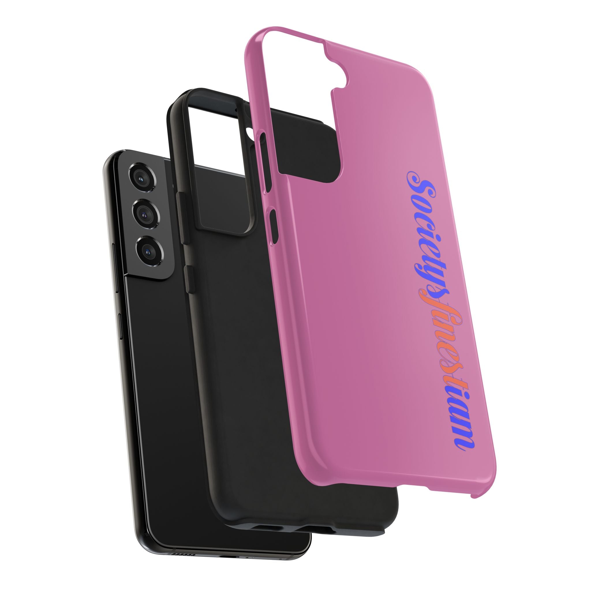 Society’s Frustration Pink Tough Phone Case — Bold Script Protective Phone Case