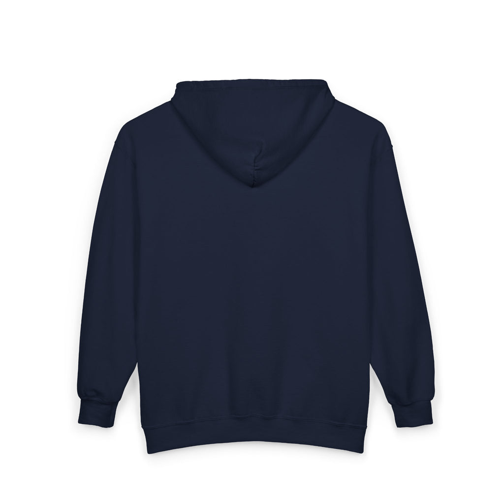Society’s Finest Crew Zip Hoodie — Retro Blue & Green Script Full-Zip Sweatshirt
