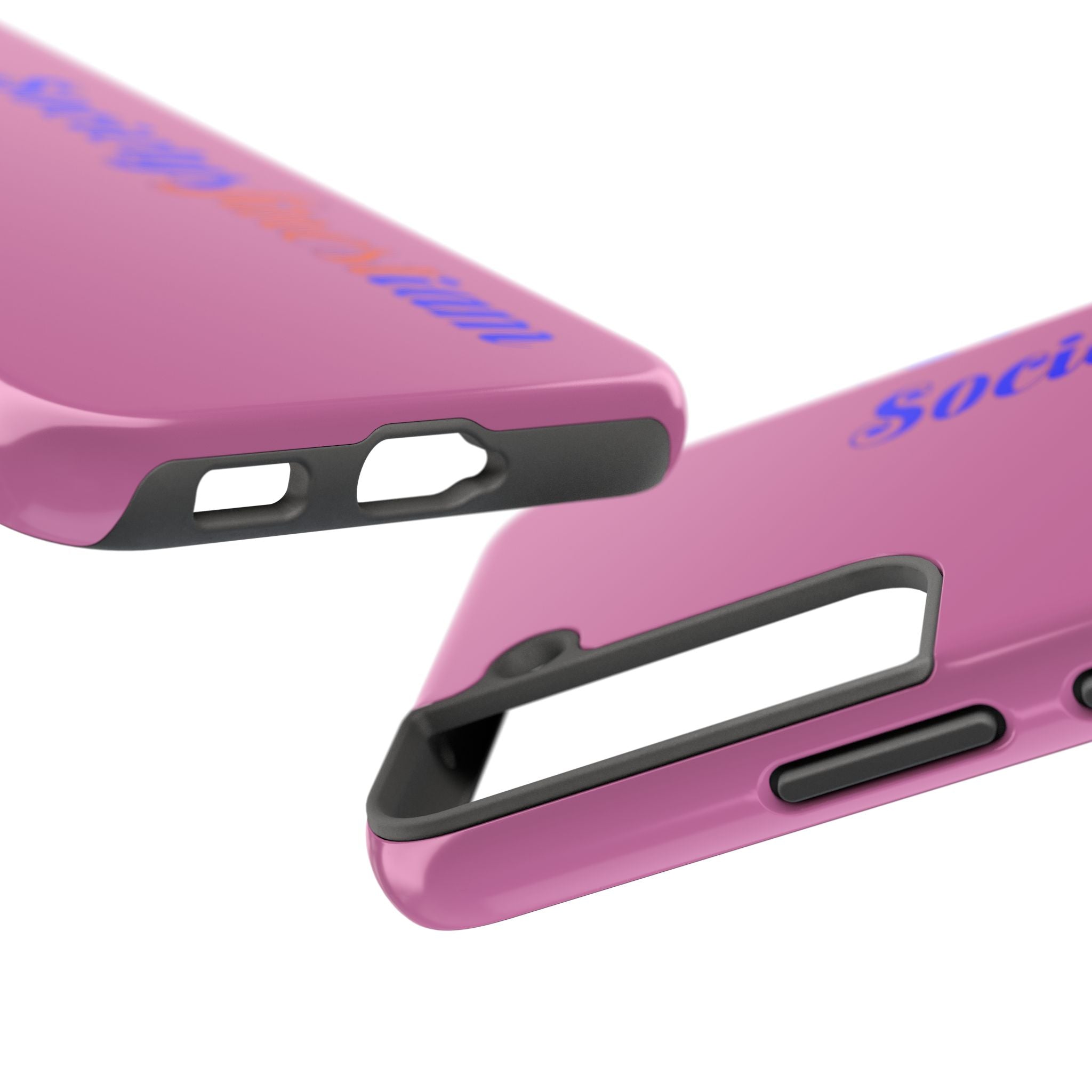 Society’s Frustration Pink Tough Phone Case — Bold Script Protective Phone Case