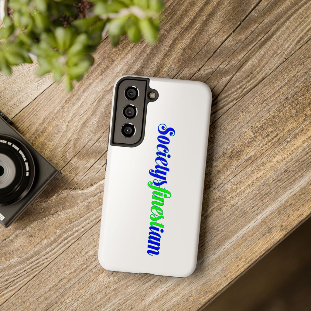 Society’s Finest-iam Tough Phone Case — Colorful Script Protective Phone Cover