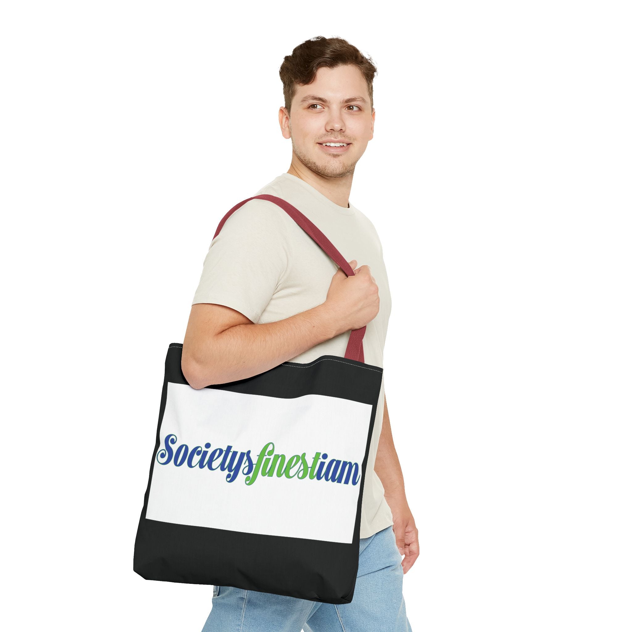 Society's Finest Tote Bag, Stylish Carryall, Eco-Friendly Shopping Bag, Gift for Her, Beach Tote, Personalized Everyday Bag