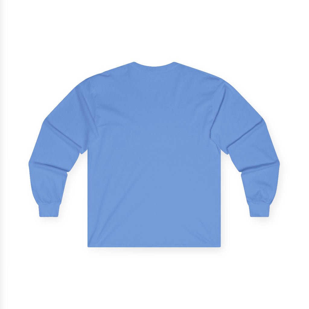Long Sleeve Tee — "My Ideal Body Weight Is Yours On Mine" Graphic