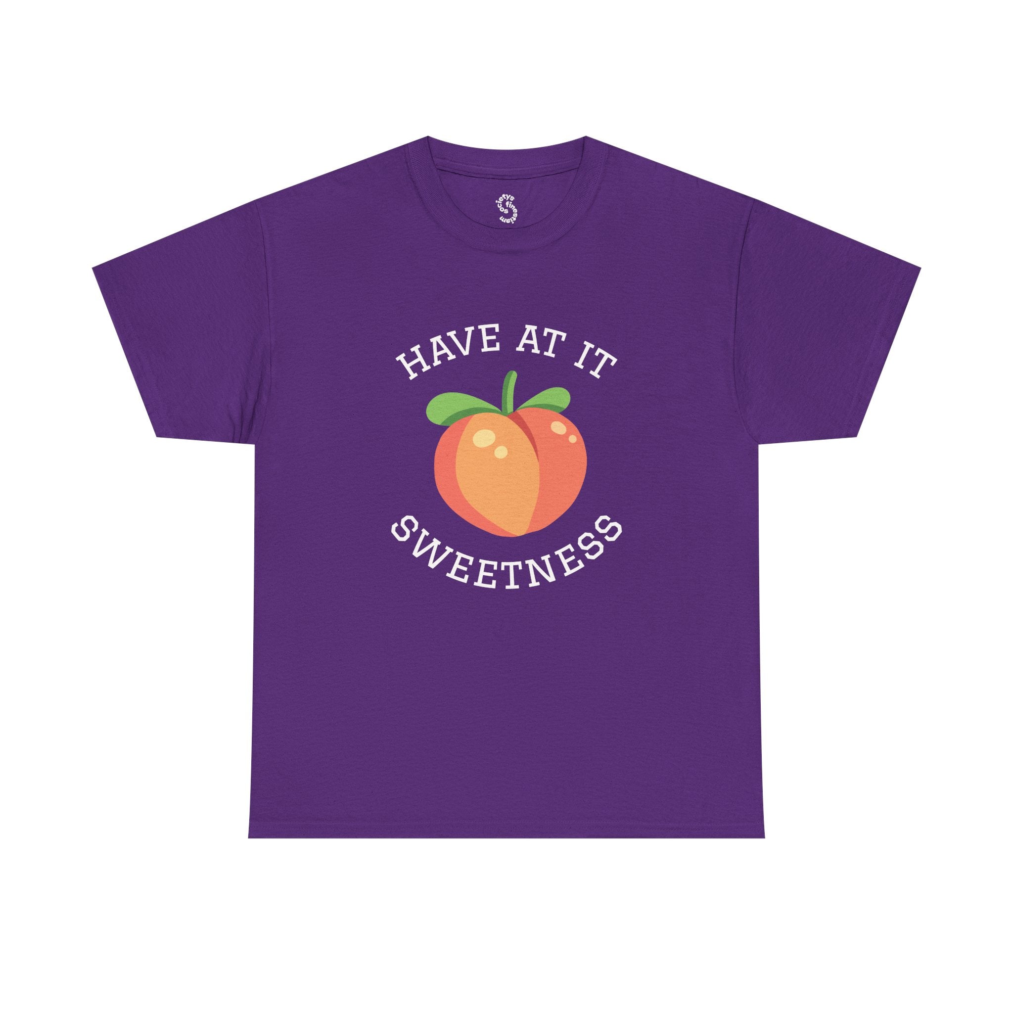 Peachy Cheer Unisex Heavy Cotton Tee - Have at it Sweetness, Gift Tee, Summer Style, Casual Wear, Positive Vibes