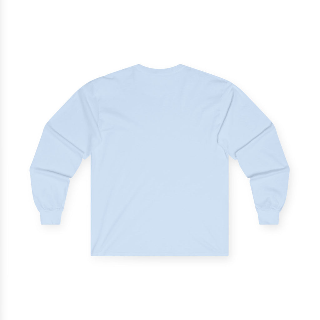 Long Sleeve Tee — "My Ideal Body Weight Is Yours On Mine" Graphic