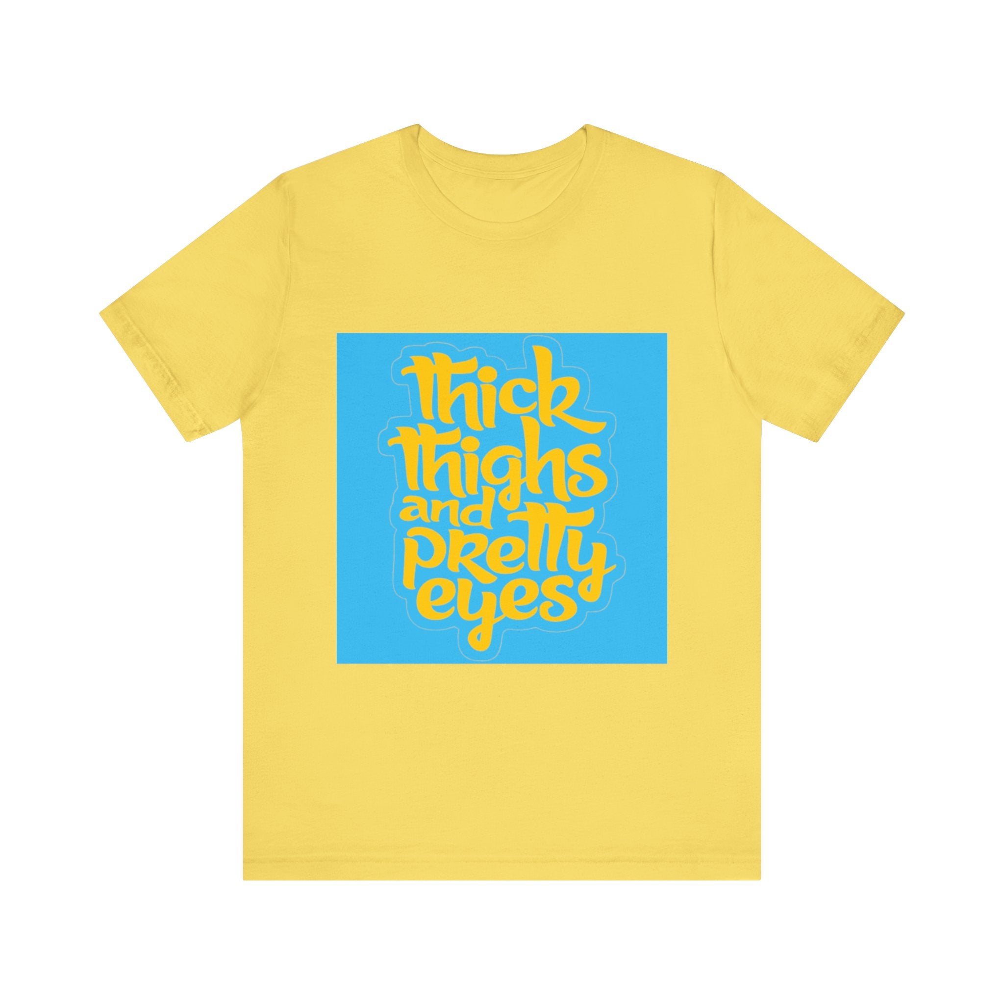 Thick Thighs T-Shirt, Unisex Jersey Tee, Fun Graphic Tee, Everyday Casual Wear, Gift for Friends, Body Positivity Shirt