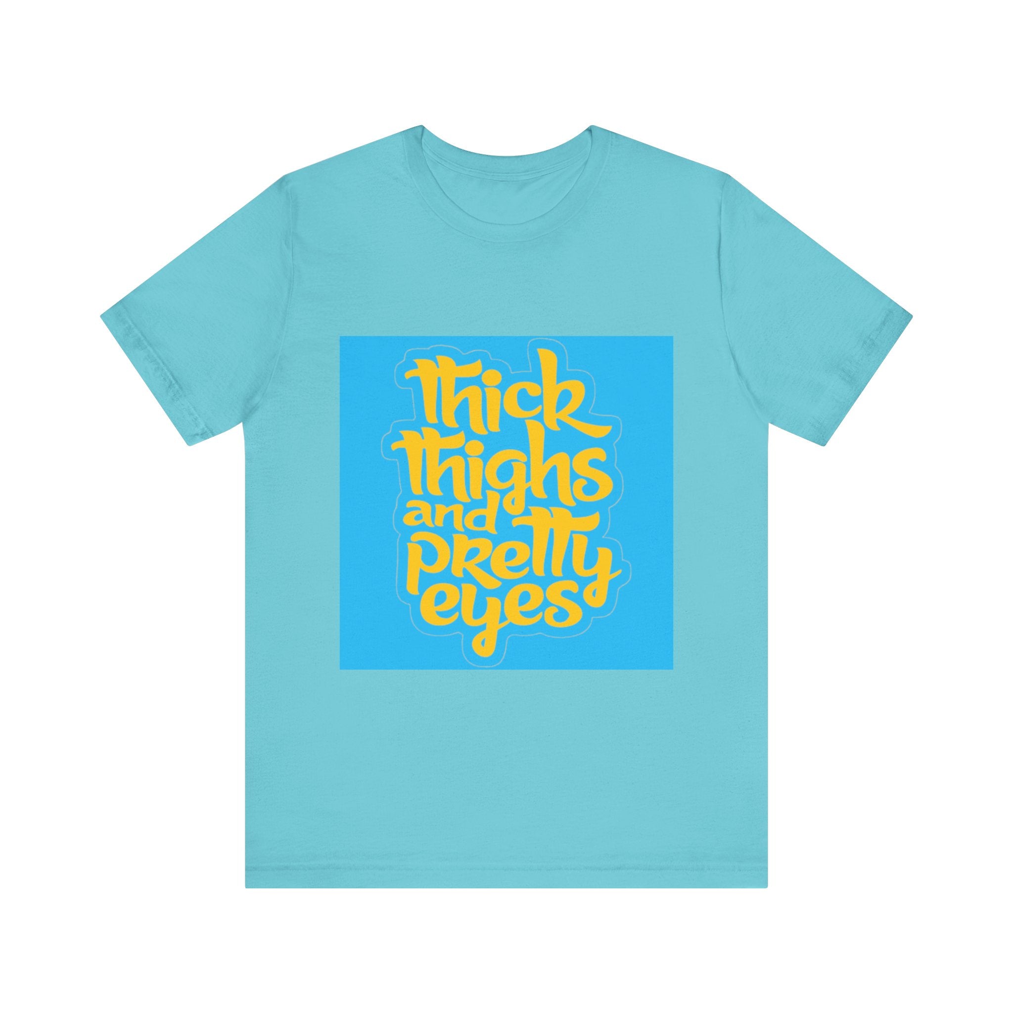 Thick Thighs T-Shirt, Unisex Jersey Tee, Fun Graphic Tee, Everyday Casual Wear, Gift for Friends, Body Positivity Shirt