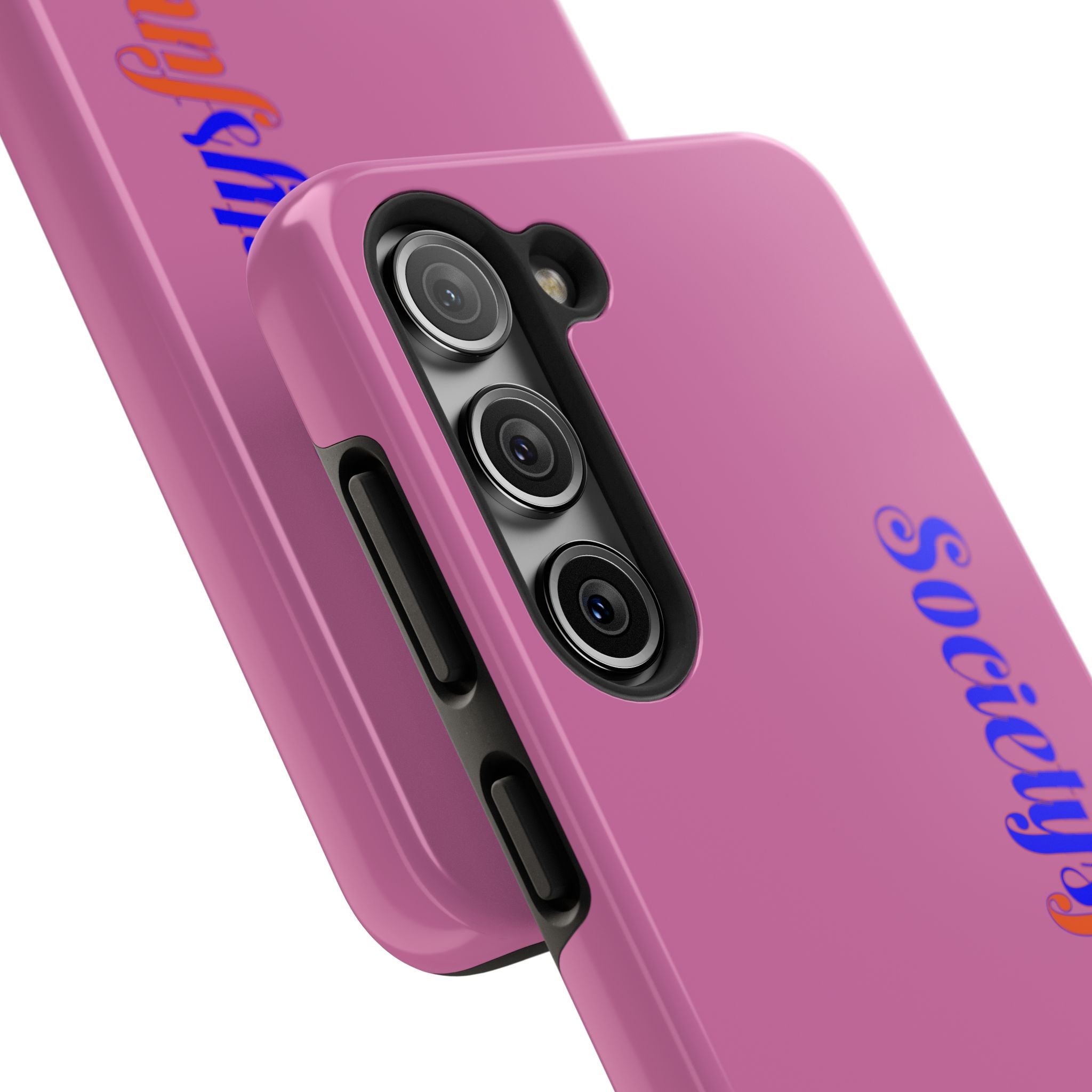 Society’s Frustration Pink Tough Phone Case — Bold Script Protective Phone Case