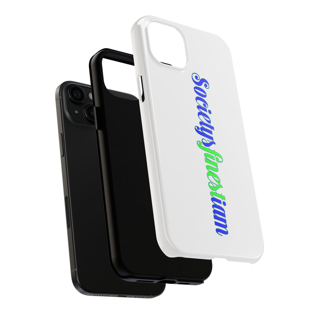Society’s Finest-iam Tough Phone Case — Colorful Script Protective Phone Cover