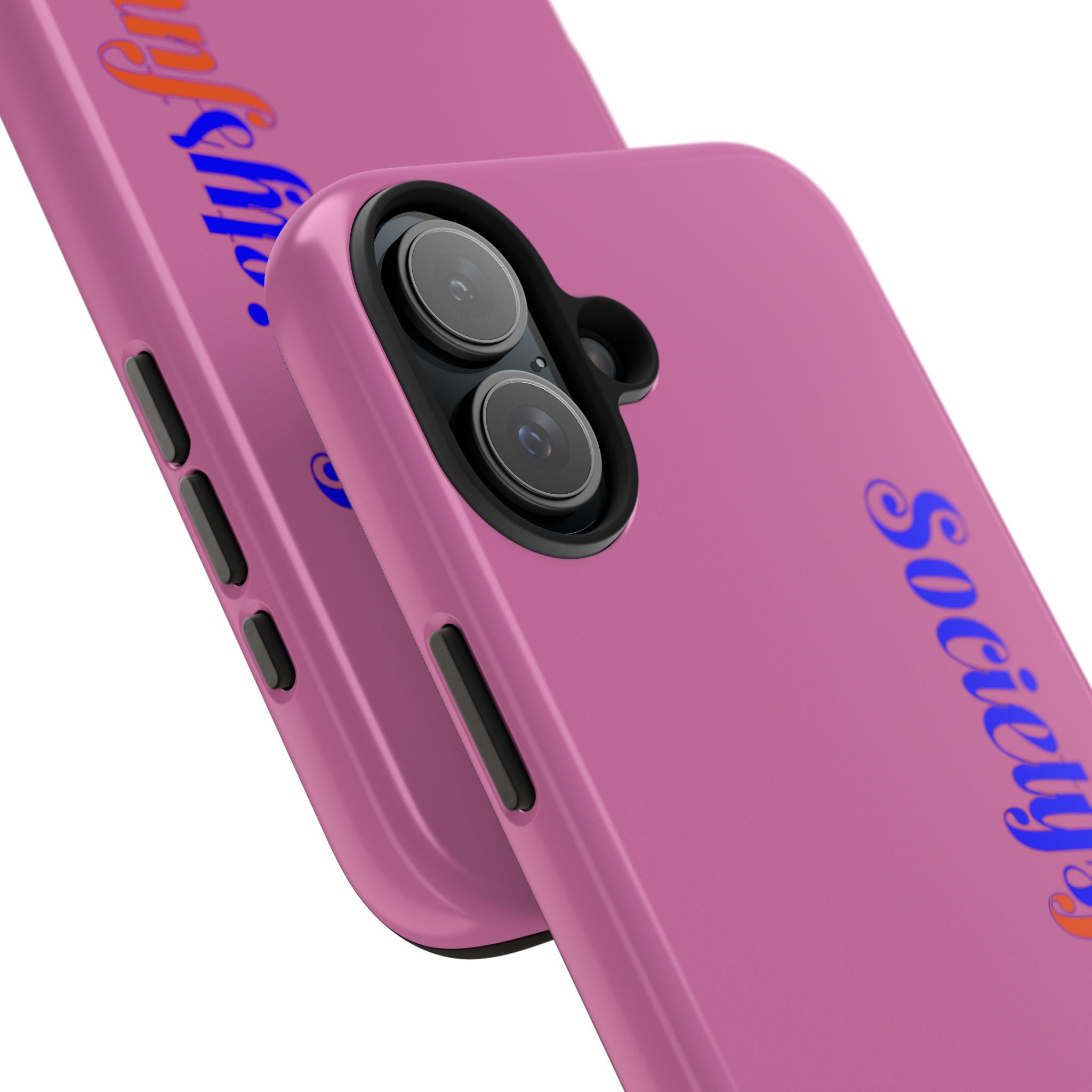 Society’s Frustration Pink Tough Phone Case — Bold Script Protective Phone Case