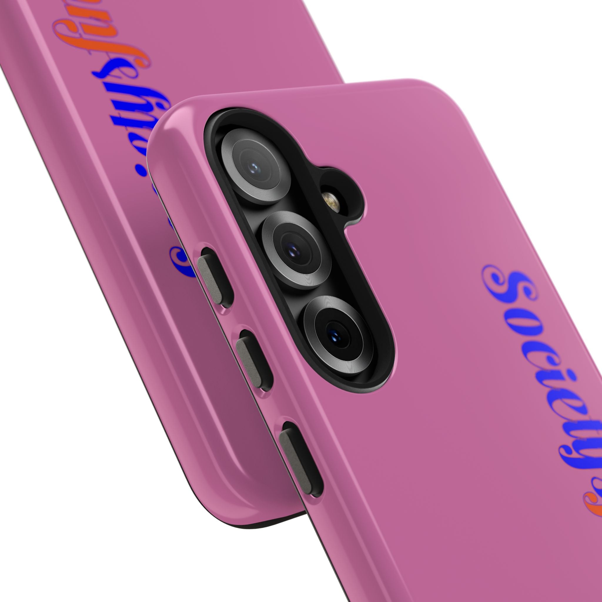 Society’s Frustration Pink Tough Phone Case — Bold Script Protective Phone Case