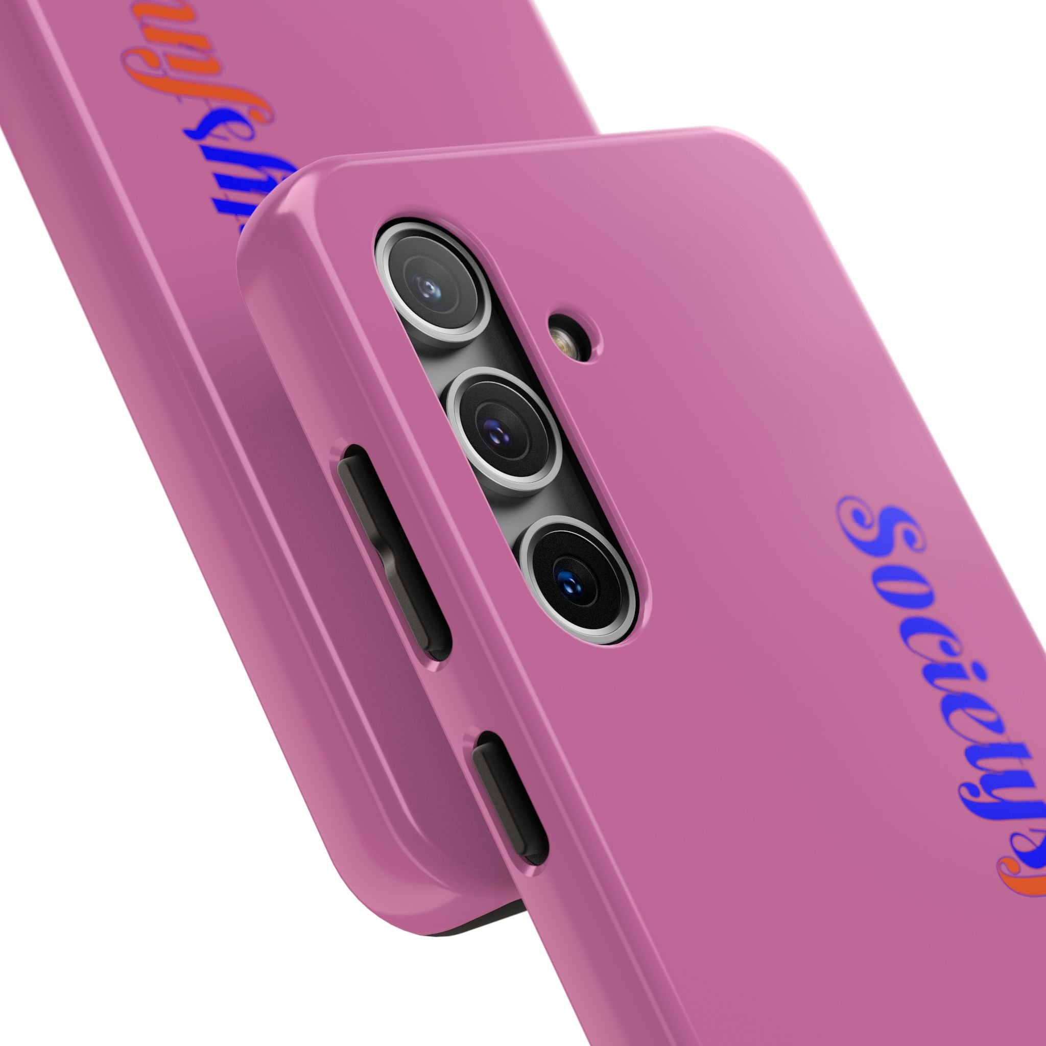 Society’s Frustration Pink Tough Phone Case — Bold Script Protective Phone Case