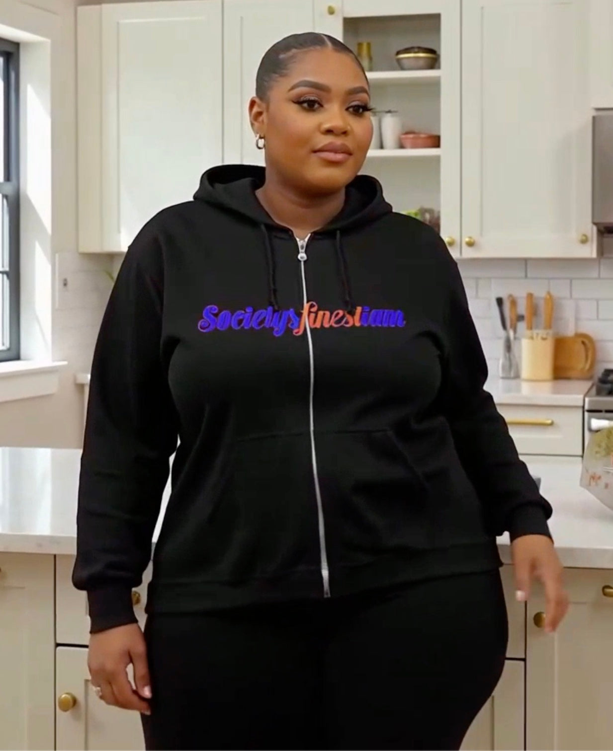 Zip Hoodie — "SocietysfinestIam" Pullover