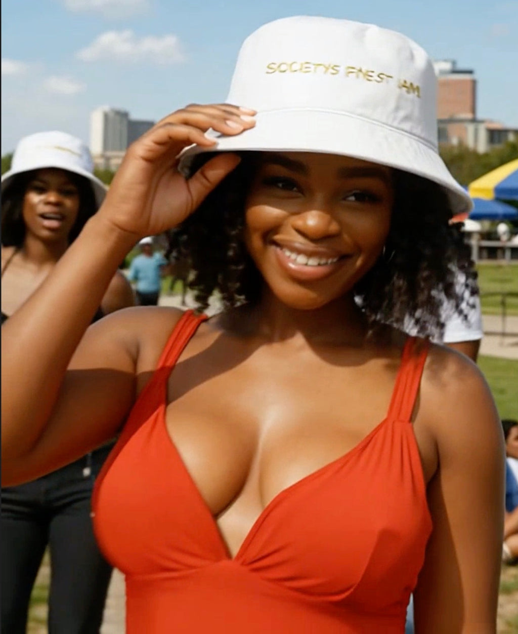 Bucket Hat — "Society's Finest I Am" Embroidered Streetwear Hat