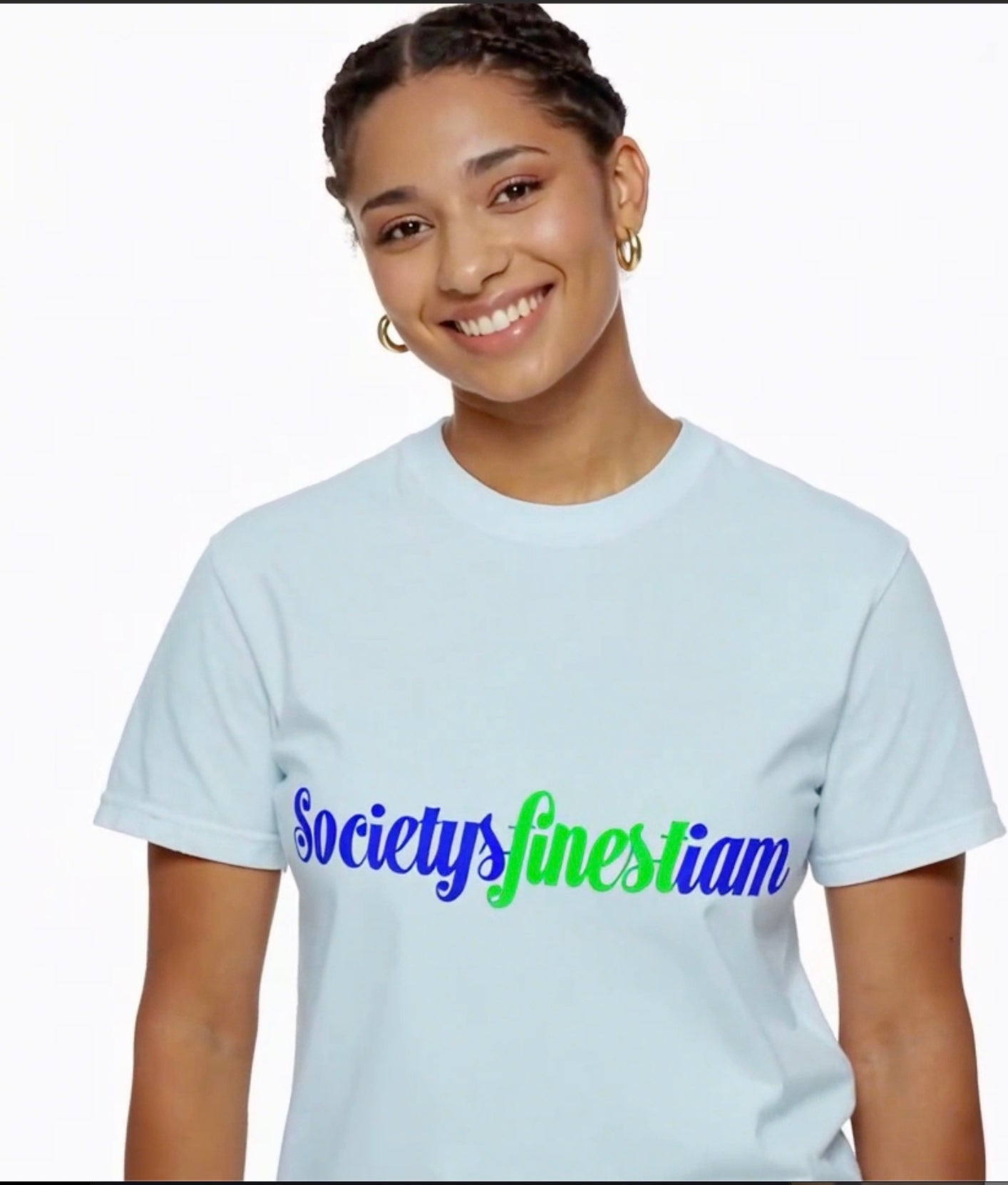 Society's Finest I Am Graphic T-Shirt — Retro Script Logo Tee